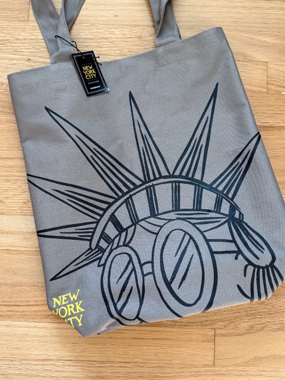 NEW Starbucks New York City Statue of Liberty NYC Collection Canvas Tote Bag
